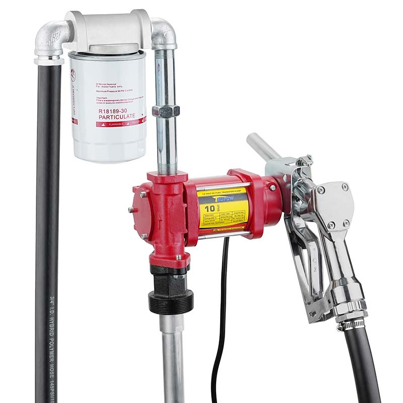 Nozzle ပါသော 12V လောင်စာဆီ ဓါတ်ဆီလွှဲပြောင်းပန့်အစုံ